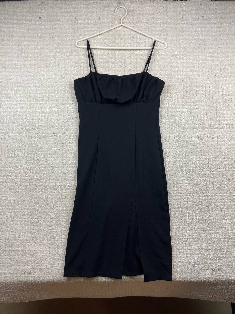Black Spaghetti Strap Midi Dress H&M in size M